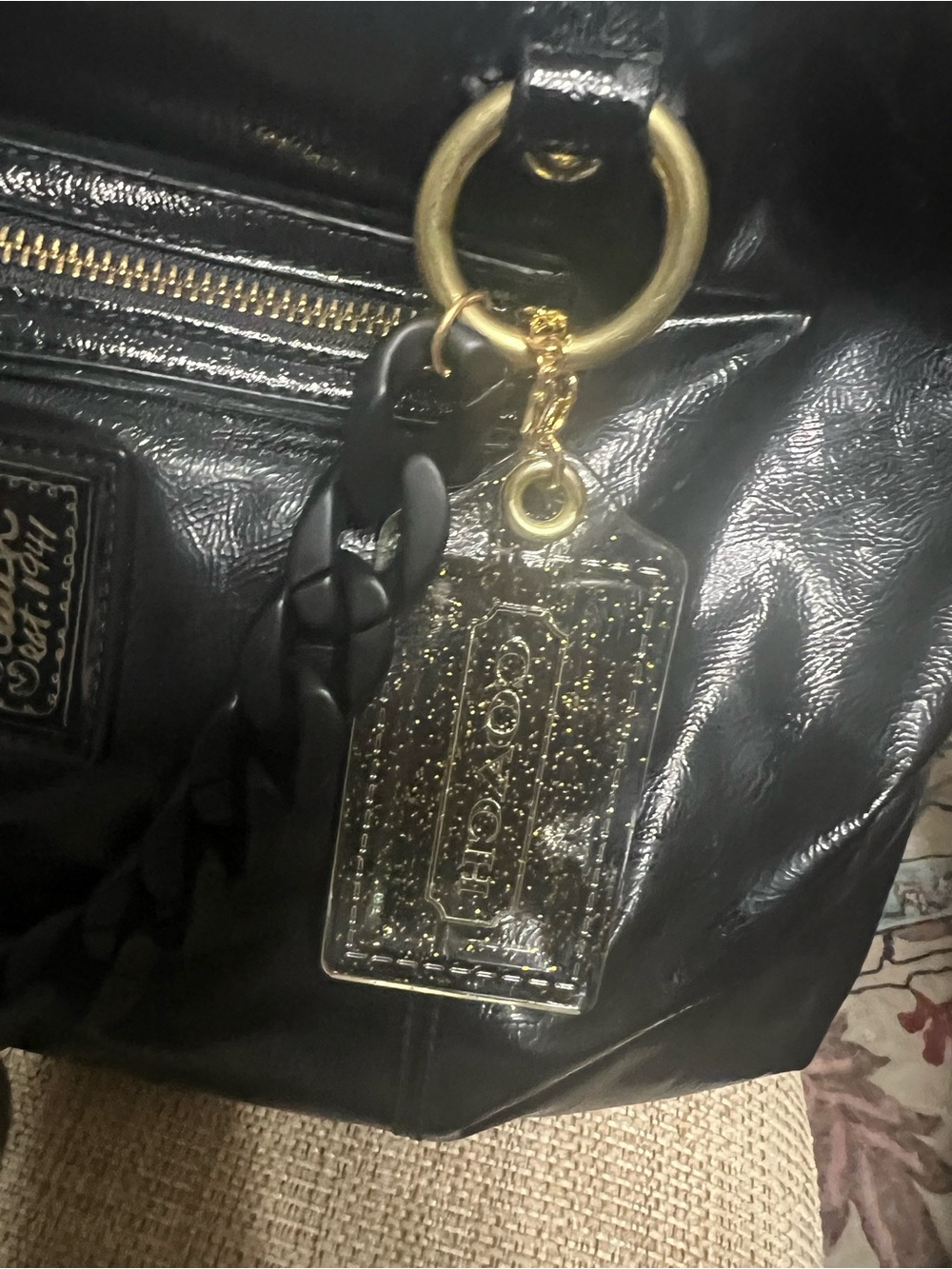 Coach patent leather bag and wallet - Picture 2 of 12